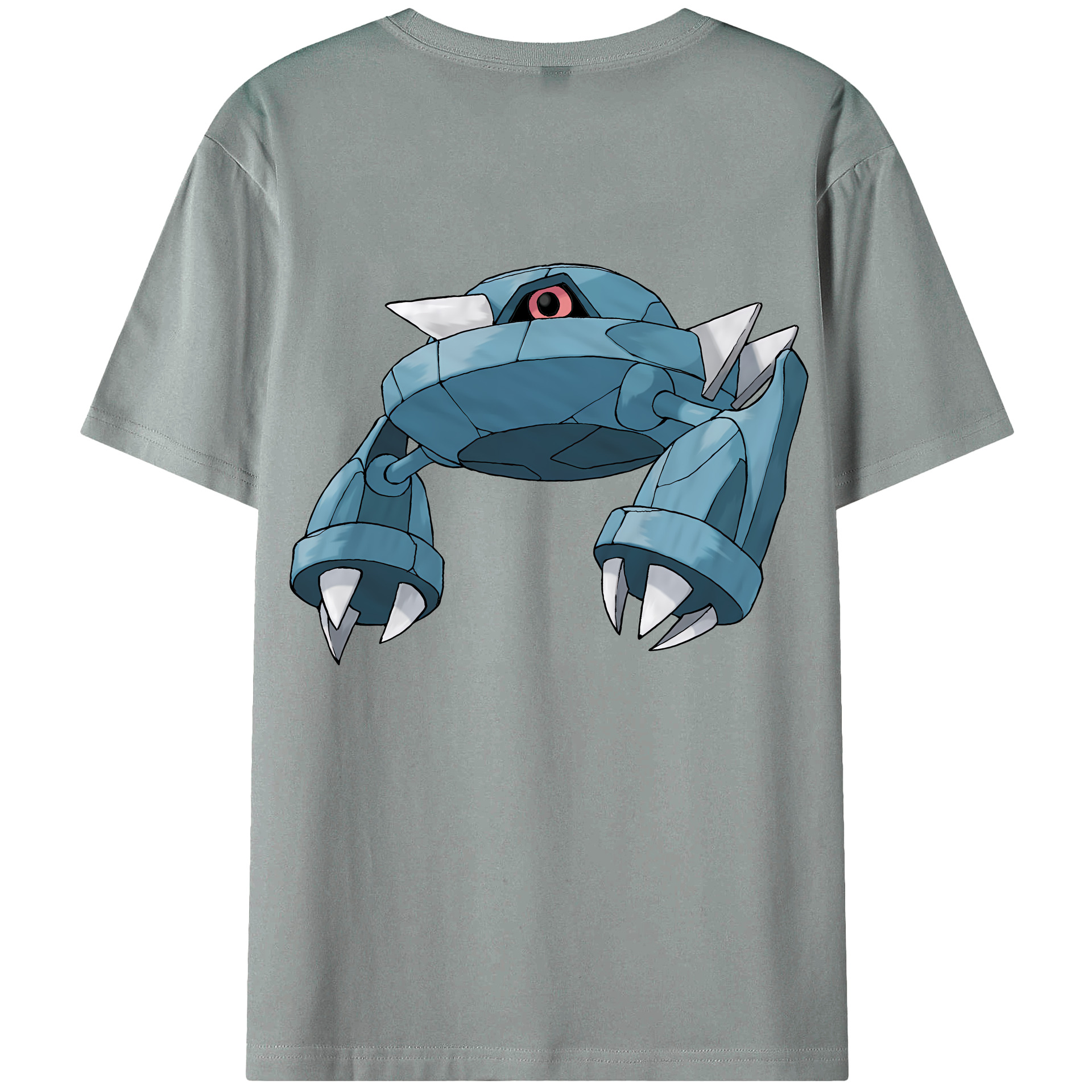 （画像用） ポケットモンスター Pokémon 綿100％ メンズ半袖Tシャツ（バックプリント） 通気性